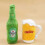 Deutsches Bierfest Bierflasche Bierbecher Plüschtier Kuscheltier Geburtstagsgeschenk 4