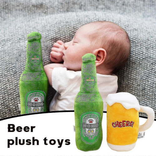 Deutsches Bierfest Bierflasche Bierbecher Plüschtier Kuscheltier Geburtstagsgeschenk 1