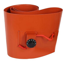 Nopower Tambor de 55 galones con almohadilla calefactora eléctrica de silicona, banda para barril, cubo, 150 , enchufe europeo de 10 pulgadas.