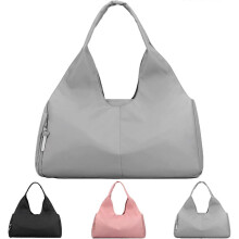 Sporttasche mit Nassfach und Schuhfach für Damen und Herren, ideal für Reisen und Schwimmen, Grau