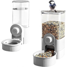 comederos y bebederos colgantes automáticos para pájaros, sin ensuciar, de 520/1200 ml, para gatos, perros y hurones.