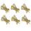 120Pcs Tibetan Gold Beaded Bookmarks with Hanging Loop for DIY Craft 3