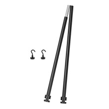 Heavy Duty Hanging Shelf with Crossbar Lightweight Storage for BBQ Household