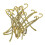 120Pcs Tibetan Gold Beaded Bookmarks with Hanging Loop for DIY Craft 4