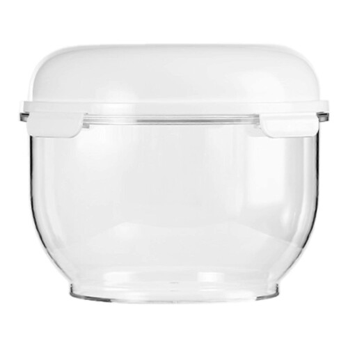 Transparente Knetschüssel mit Deckel für Dips, Snacks, Chips und zum Kochen