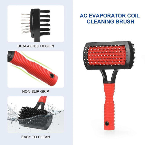 Double-Sided AC Cleaning Brush for Refrigerator Indoor Units 2