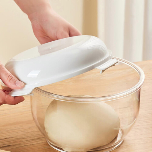 Transparente Knetschüssel mit Deckel für Dips, Snacks, Chips und zum Kochen 2