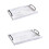 Lot de 2 plateaux de service rustiques vintage, élégants et polyvalents, blancs. 4