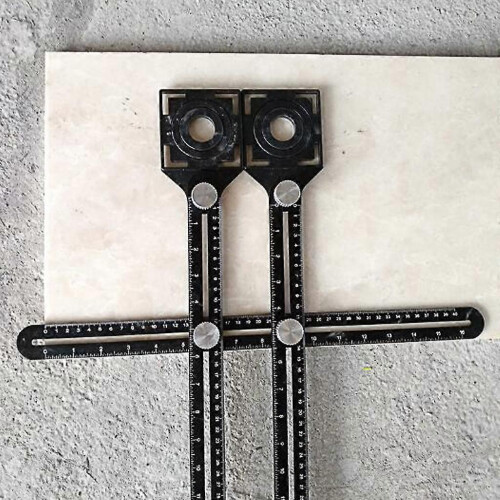 Universal Ceramic Tile Glass Hole Opening Locator Ruler Saw Cutter Guide Tool for Drilling 2