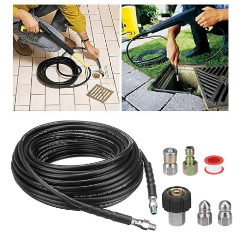 High-Pressure Sewer Nozzle Set Drain Cleaner 2-3 Pack 28x13x28cm 2