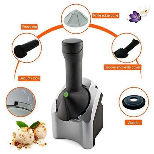 Grey 200W Portable Ice Cream Maker Home Fruit Dessert Machine 2