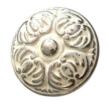 Vintage Silver Embossing Pattern Drawer Knobs 2 Pack Bedroom Furniture