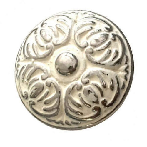 Vintage Silver Embossing Pattern Drawer Knobs 2 Pack Bedroom Furniture
