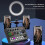 Scheda audio F998 BM800 e set di microfono a condensatore per streaming e podcasting. 3