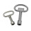 6pcs Metal Triangular Meter Key for Gas Water Electric Cabinet Box Valve 1
