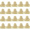 20Pcs Brass Picture Hanging Plates Mirror Glass Frame Fixing Brackets 1