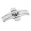 6x25mm 2x Stainless Steel Double Push Button Butterfly Deployment Watch Buckle 3