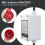Mobile 3 Phase 32A 400V Digital Electric Meter 5G CEE Plug 0.5m Cable Socket Adapter Incl 4