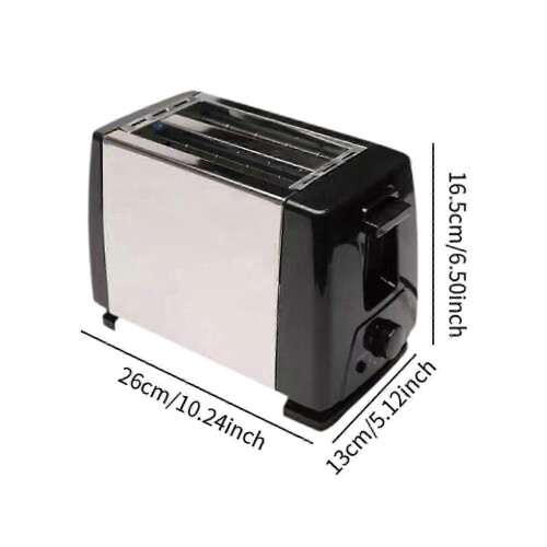 650W 2-Slice Automatic Electric Toaster for Puff Bread Toast 1