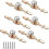 6 Pack Gold Crystal Diamond Door Knobs Furniture Handle Set 1