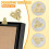 20Pcs Brass Picture Hanging Plates Mirror Glass Frame Fixing Brackets 3