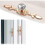 6 Pack Gold Crystal Diamond Door Knobs Furniture Handle Set 4