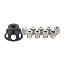 Kit de plantilla de espigado vertical de precisión con guía de perforación para herramientas de carpintería y fabricación de muebles