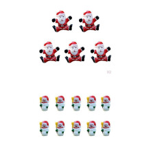 20Pcs Micro Landscape Resin Snowman Santa Garden Decorations DIY Kit