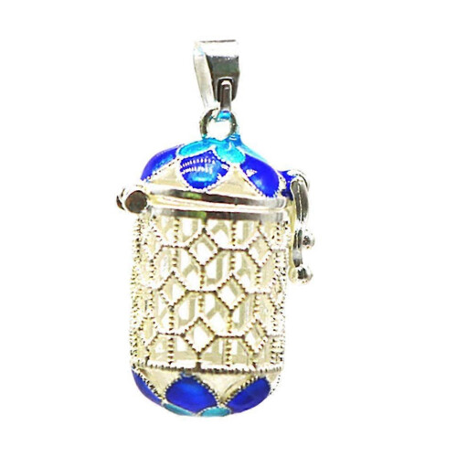 5pcs Enamel Perfume Locket Pendant Necklace Charm 2