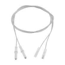 Spare 2Pc Gas Stove Range Cooker Igniter Electrode 900mm Wire Spark Plug Ceramic Pin 35mm