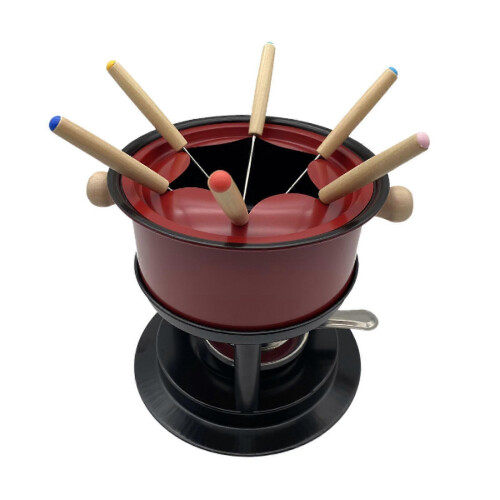 Topf für eingedicktes Käsefondue für festliche Desserts