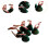 6 Pack Christmas Bell Ornaments Hanging for Festive Tree Decor Green 5
