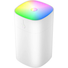 Mini humidificateur silencieux 400 ml pour chambre ou bureau - 2 modes de brumisation - Veilleuse RGB - ArrĂŞt automatique en cas de manque d'eau