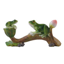 Statue de grenouille en résine créative pour jardin, bassin et pelouse, sculpture d'animal décorative