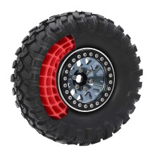 Lot de 4 inserts de pneus en mousse de caoutchouc silicone 1,9" (108 mm) pour voiture RC Crawler 1/10, rouge rose