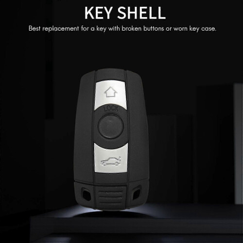 3 Button Smart Keyless Remote Key Shell Fob Case Replacement E90 E92 E93 X3 X5 1 3 5 6 7 1