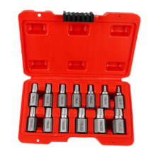 13 Piece Stripped Screw Extractor Kit Damaged Bolt Remover for Daily Use