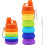 Rainbow 500ml Collapsible Silicone Water Bottle Foldable Portable Travel Bottle 1