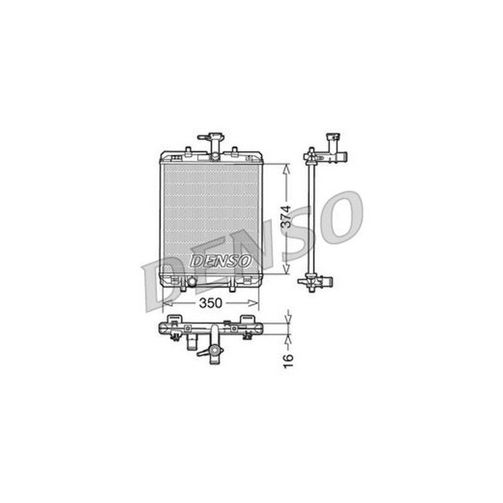 Fits DENSO DRM21602 Radiator, engine cooling - Image 20