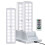 LED Closet Light with Charging Station, 3 Pcs Rechargeable Motion Sensor Under Cabinet Lighting with Remote Control 1