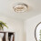 Endon Swayze 1LT Chrome Flush Ceiling Light 61340 7