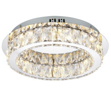 Endon Swayze 1LT Chrome Flush Ceiling Light 61340