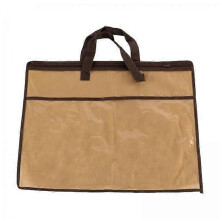 2x Zippered Pillow Storage Bags with Handles for Home Organizer and Travel Packing