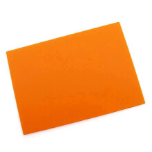 Heavy Duty Fireproof Hearth Rug Mat for Fireplace Wood Stove Fire Pit Orange