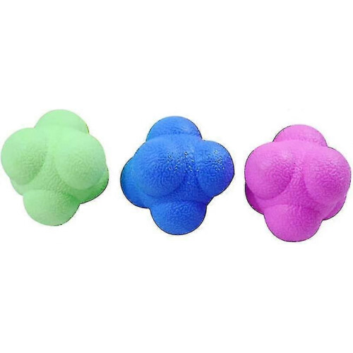 3pcs High Density Rubber Foam Reaction Balls for Agility Reflex Coordination Training SA14C-3 1