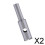 2-Pack Solid Carbide Ball Wood Cutter Hole Saw Drill Bit for Buddha Beads 10mm 3