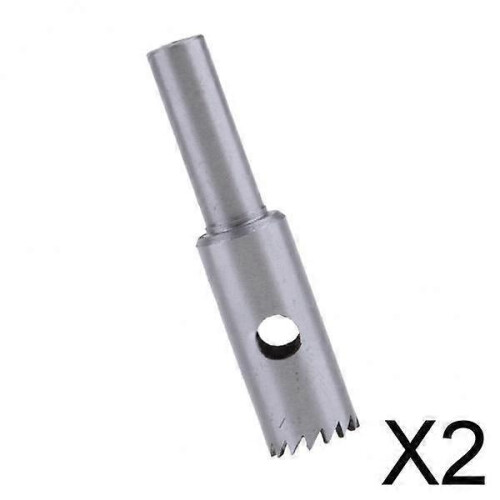 2-Pack Solid Carbide Ball Wood Cutter Hole Saw Drill Bit for Buddha Beads 10mm 2