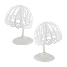Sturdy Durable 2Pcs Hollowed Caps Storage Rack Portable Easy to Install White 40cm White 45cm