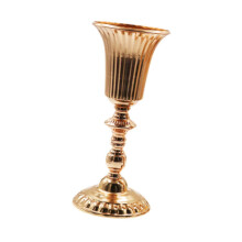 Elegant Tall Metal Trumpet Vase for Wedding Centerpiece Decorative Flower Holder L