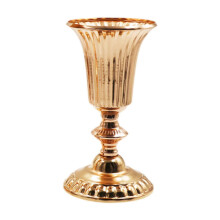 Elegant Tall Metal Trumpet Vase for Wedding Centerpiece Decorative Flower Holder S